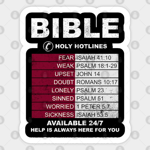 Bible Hotlines Sticker by indigosstuff